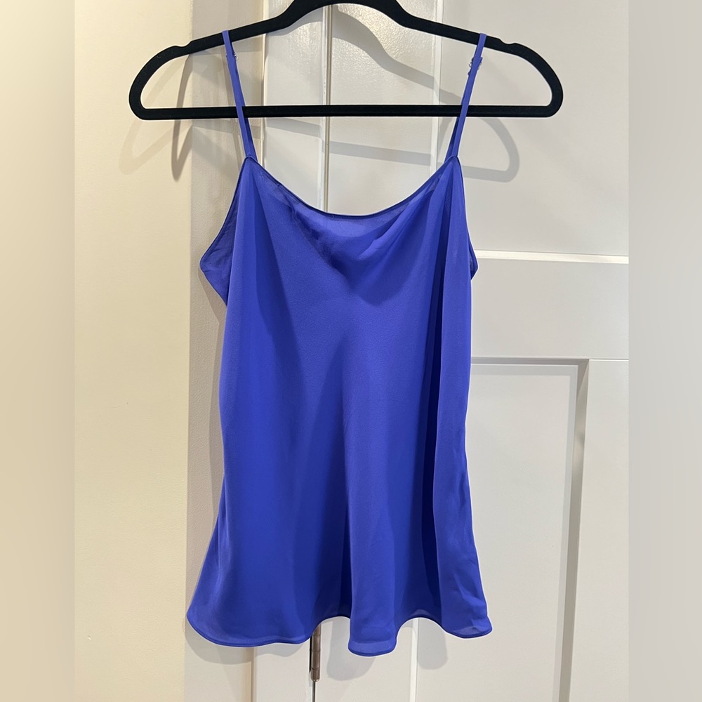 100% silk top with adjustable straps